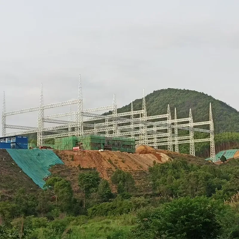 Стальные конструкции подстанции электропередачи